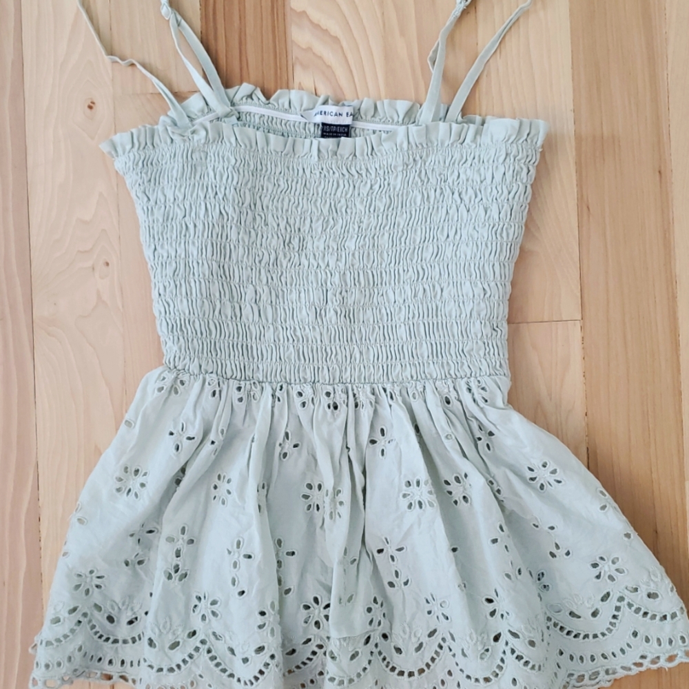 AMERICAN EAGLE Eyelet Spring tank top